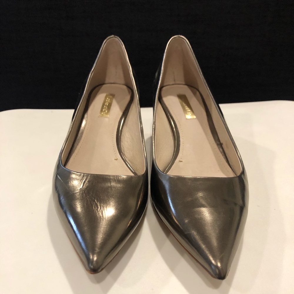Louise et Cie kitten heel pump in gold size 7.5